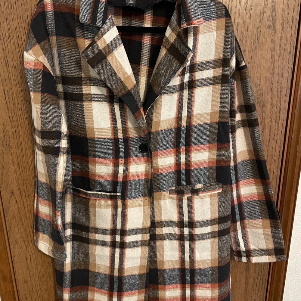 Plaid Women's Coat